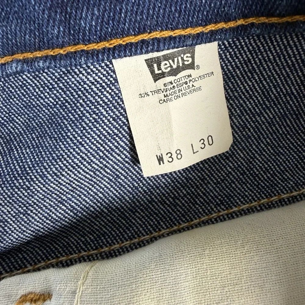 Vintage Levi's 517 Jeans Men's 38x30 Orange Tab Dark Wash Bootcut USA 4182
